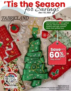Preview Fabricland flyer / circulaire valid from Dec 1, 2025