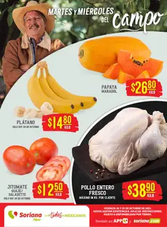 Soriana - Martes y Miércoles del Campo Híper: Ver, Tab, Chis, Camp, Yuc y Q. Roo válido desde 28/10/2025