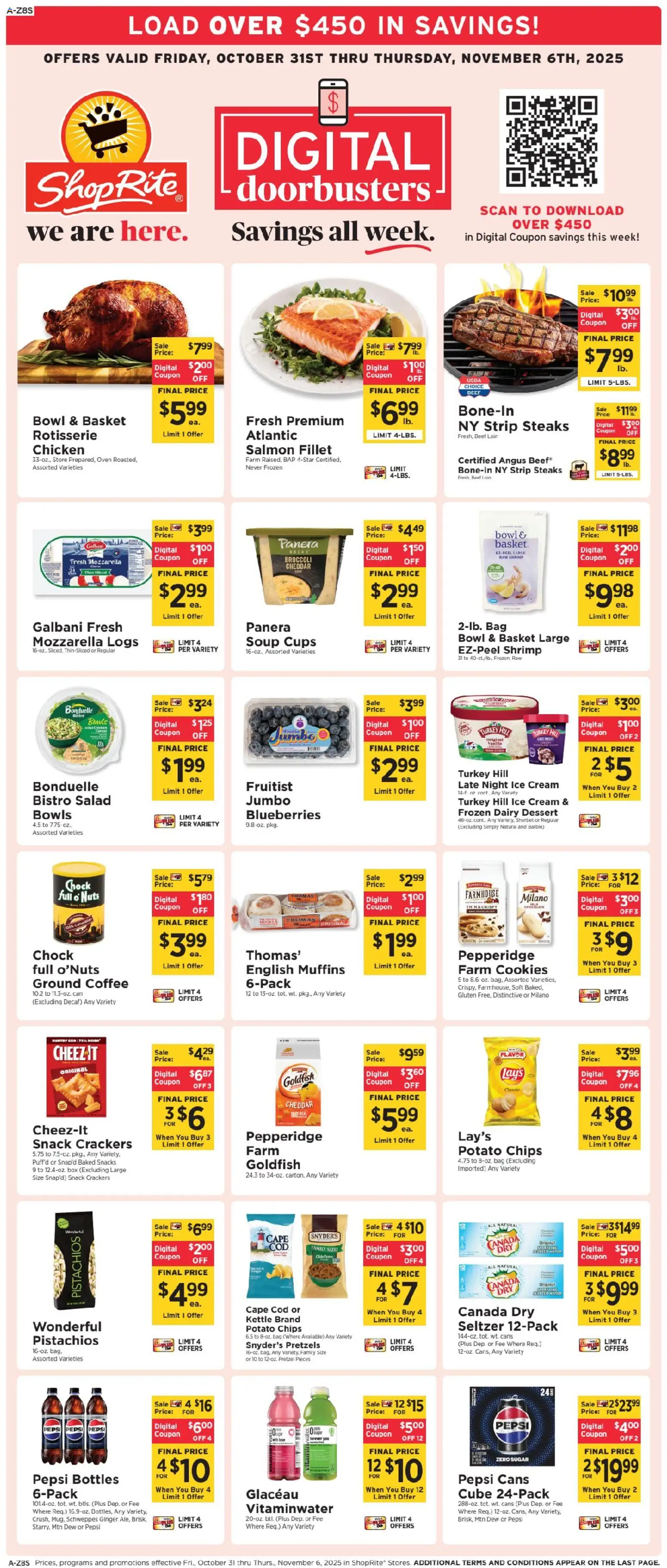 ShopRite Weekly Ad - page 1- valid from 10/30/2025