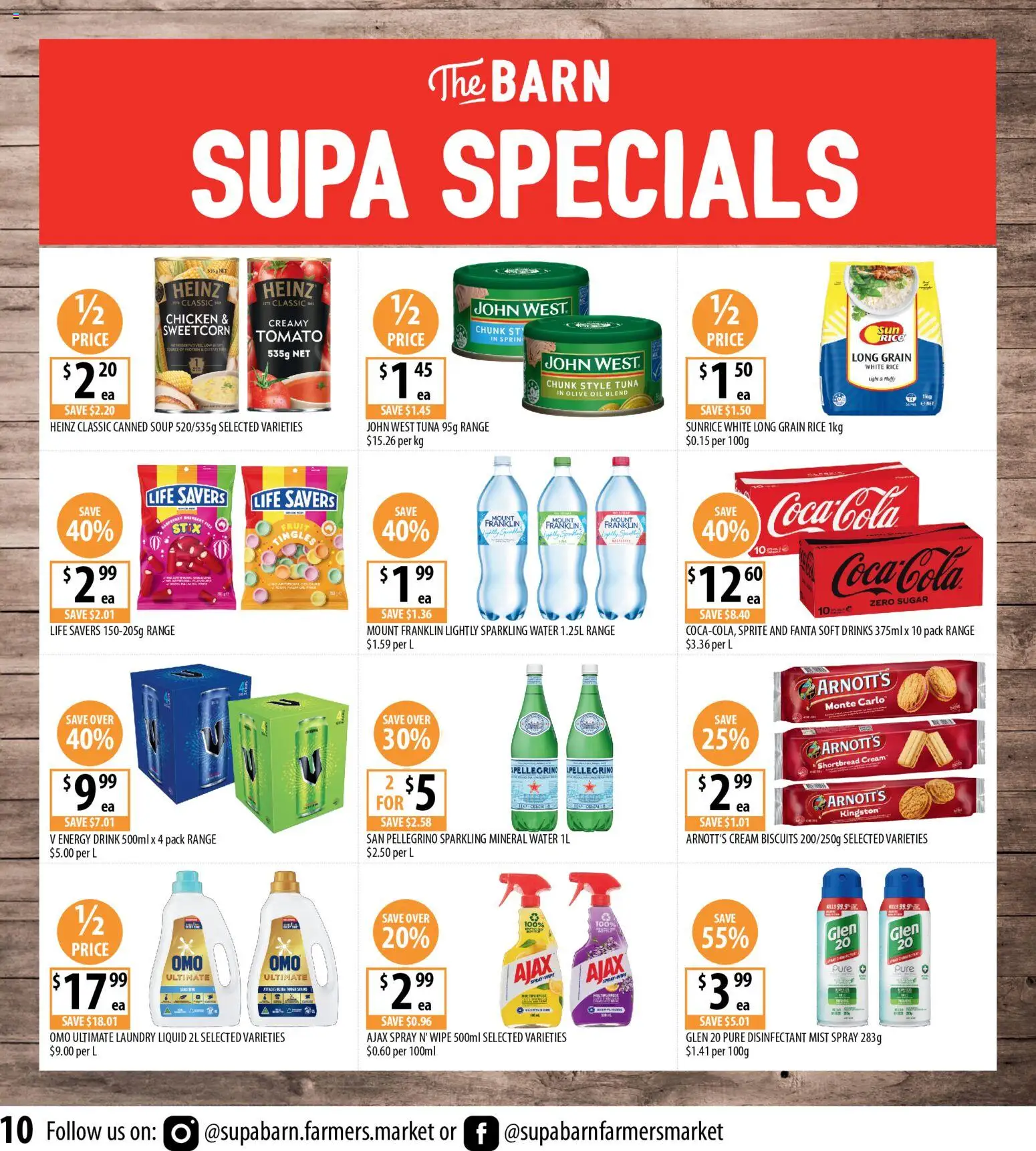 Supabarn catalogue  - page 10- valid from 22/04/2026