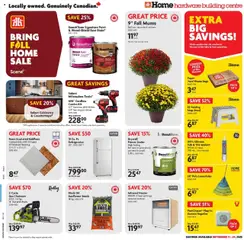 Preview Home Hardware weekly flyer / circulaire valid from Sep 11, 2025