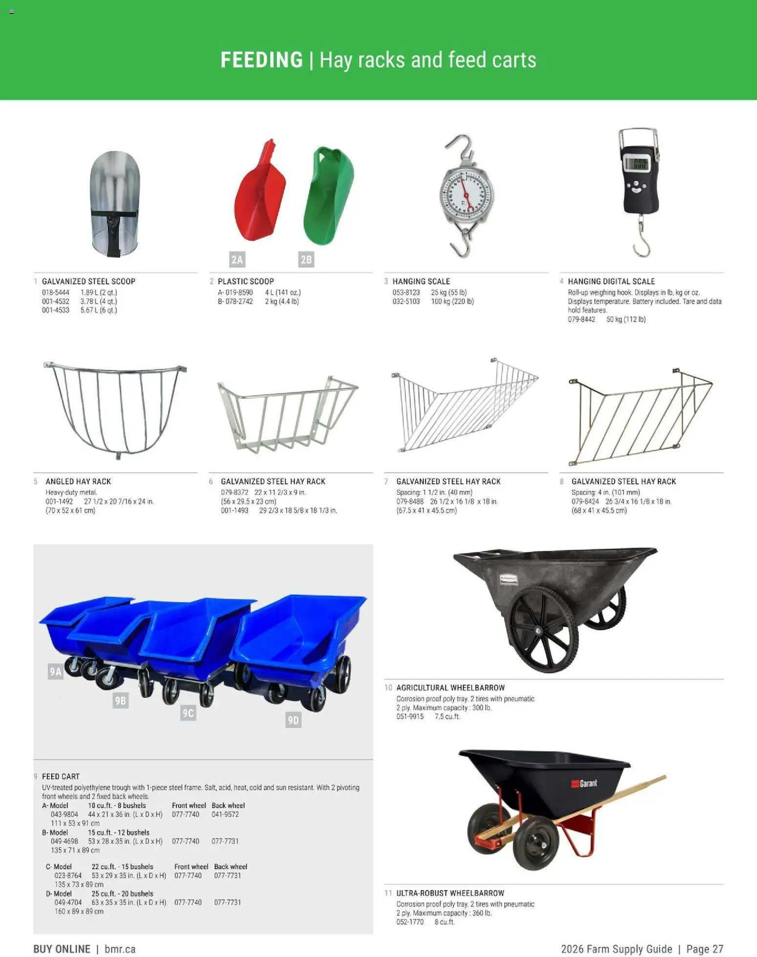 BMR - Agrizone - 2026 Farm Supply Guide - page 27- valid from Jan 9, 2026
