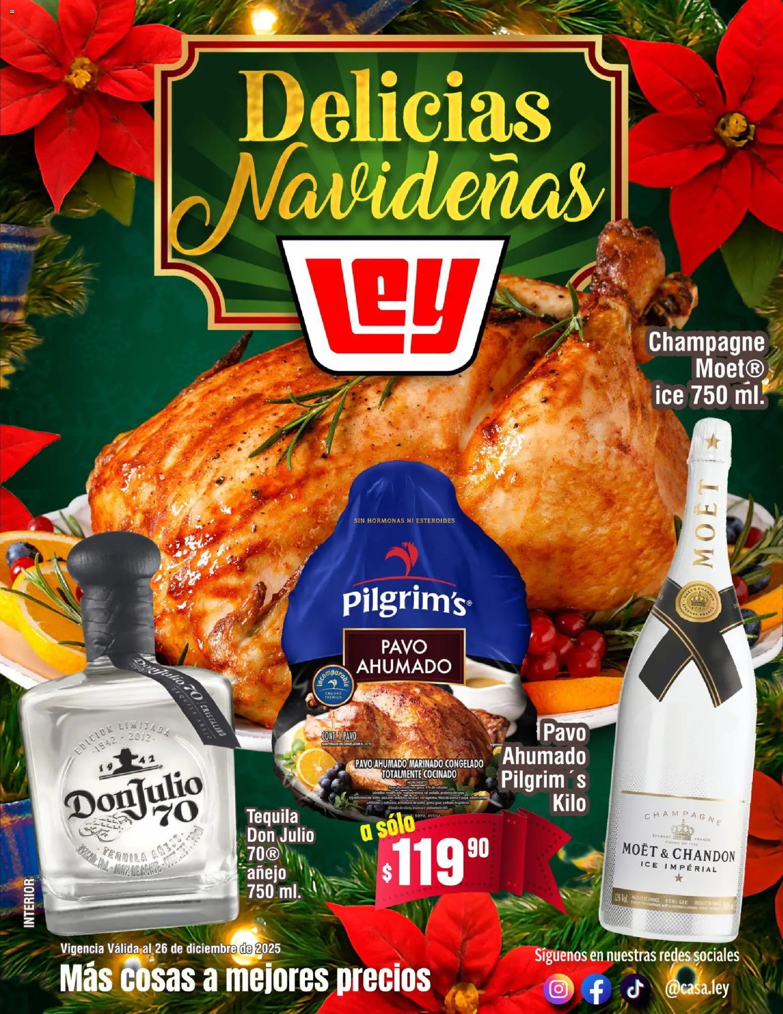 Casa Ley folleto Delicias Navideñas - página 1- válido desde 19/12/2025