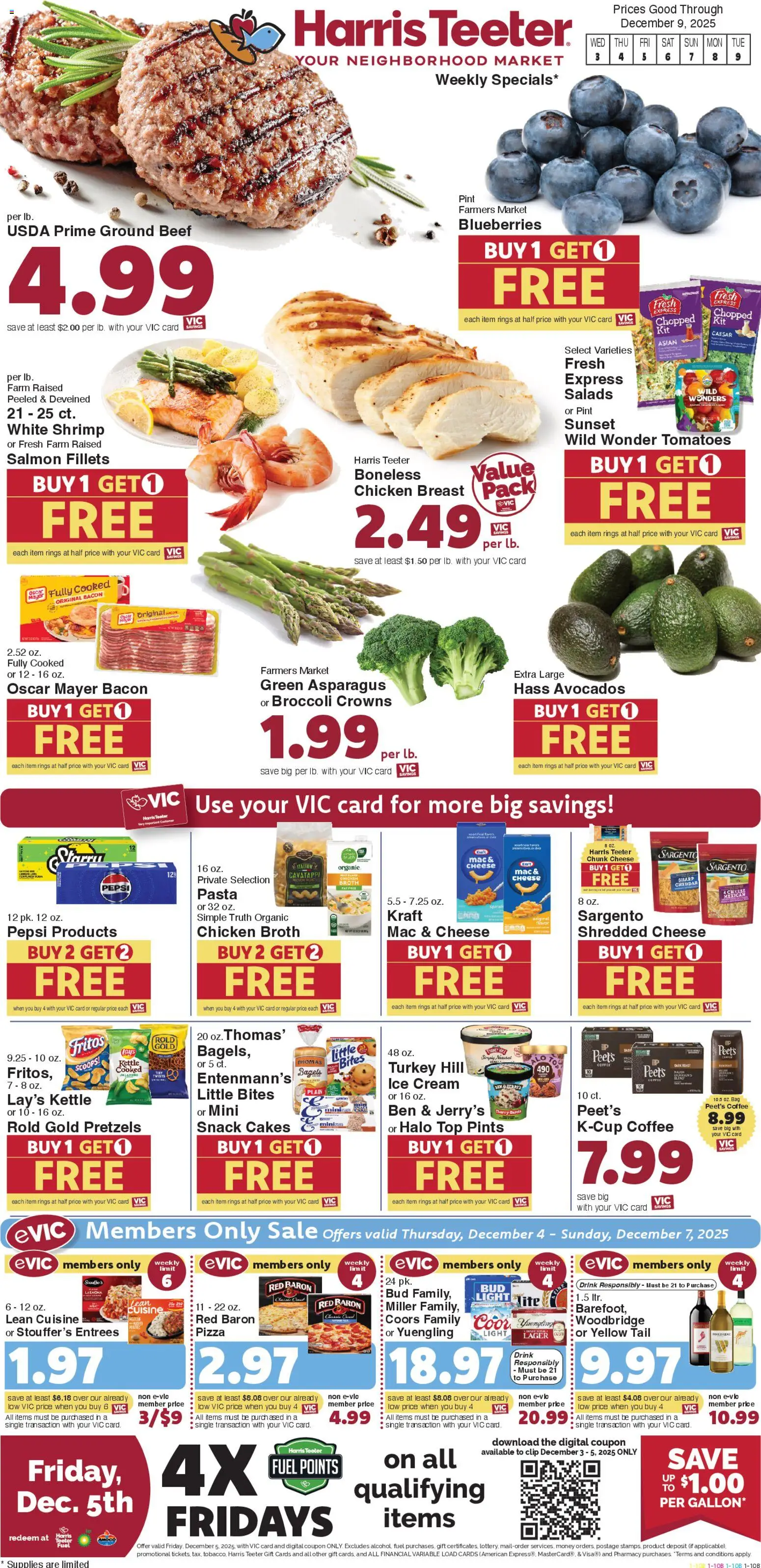 Harris Teeter Weekly Ad - page 1- valid from 12/03/2025
