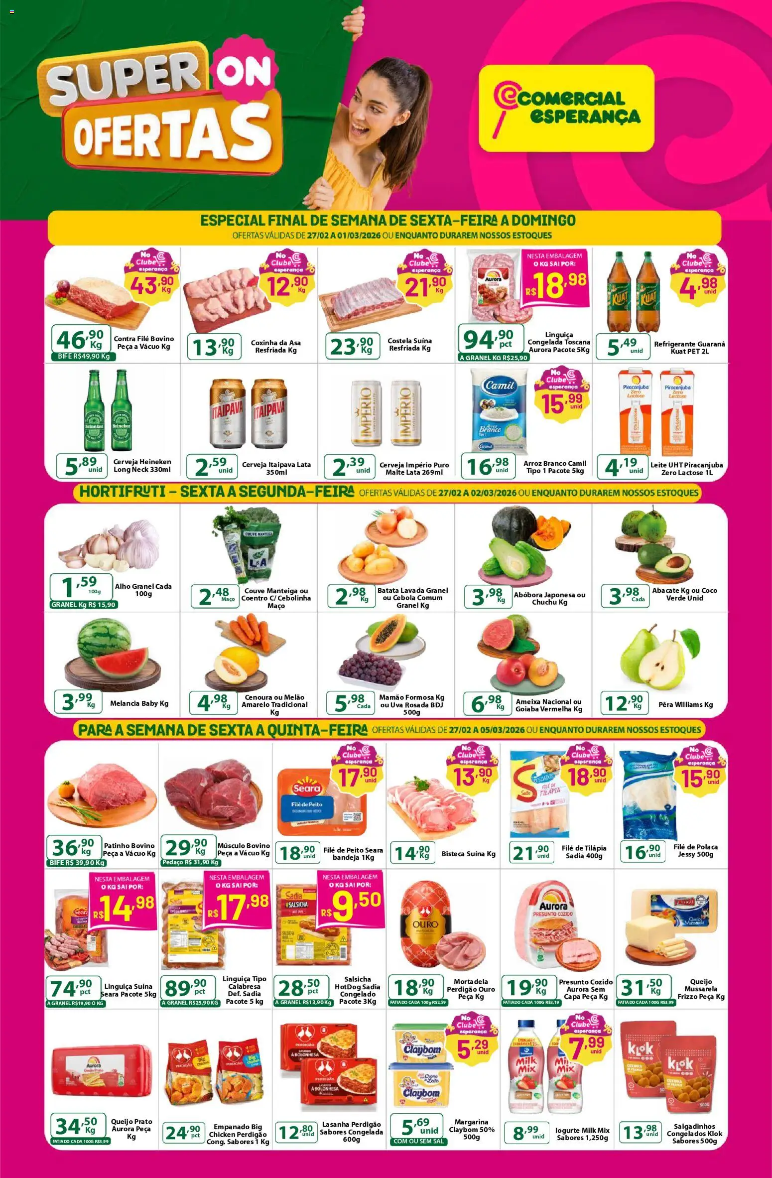 Comercial Esperança ofertas Semanal - página 1- válido a partir de 27/02/2026
