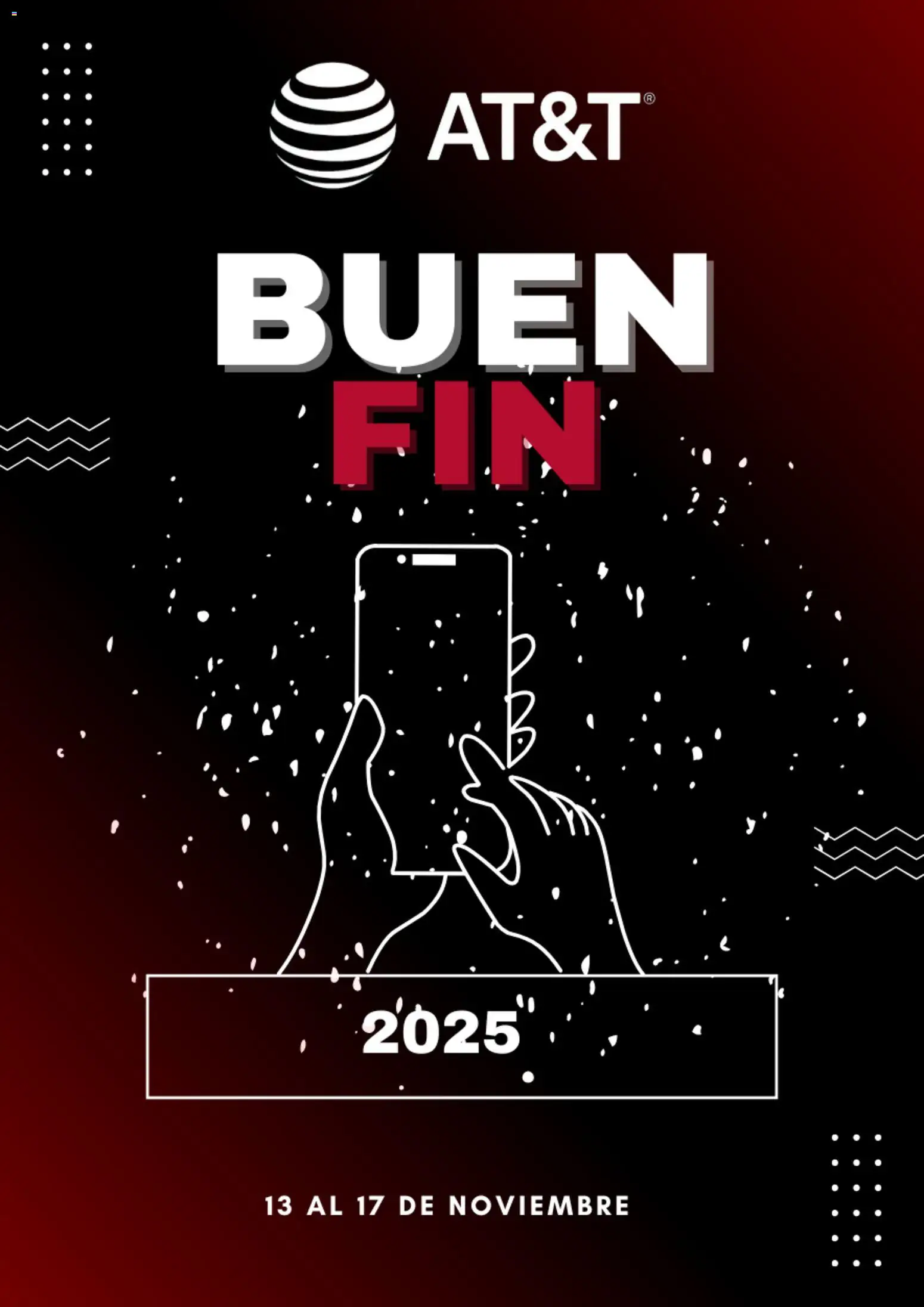 AT&T Buen Fin aviso - página 1- válido desde 07/11/2025