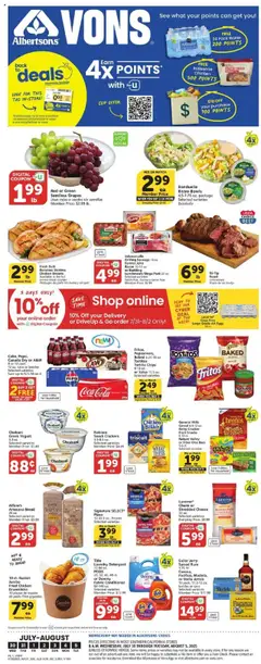Preview Vons Weekly Ad valid from 07/30/2025