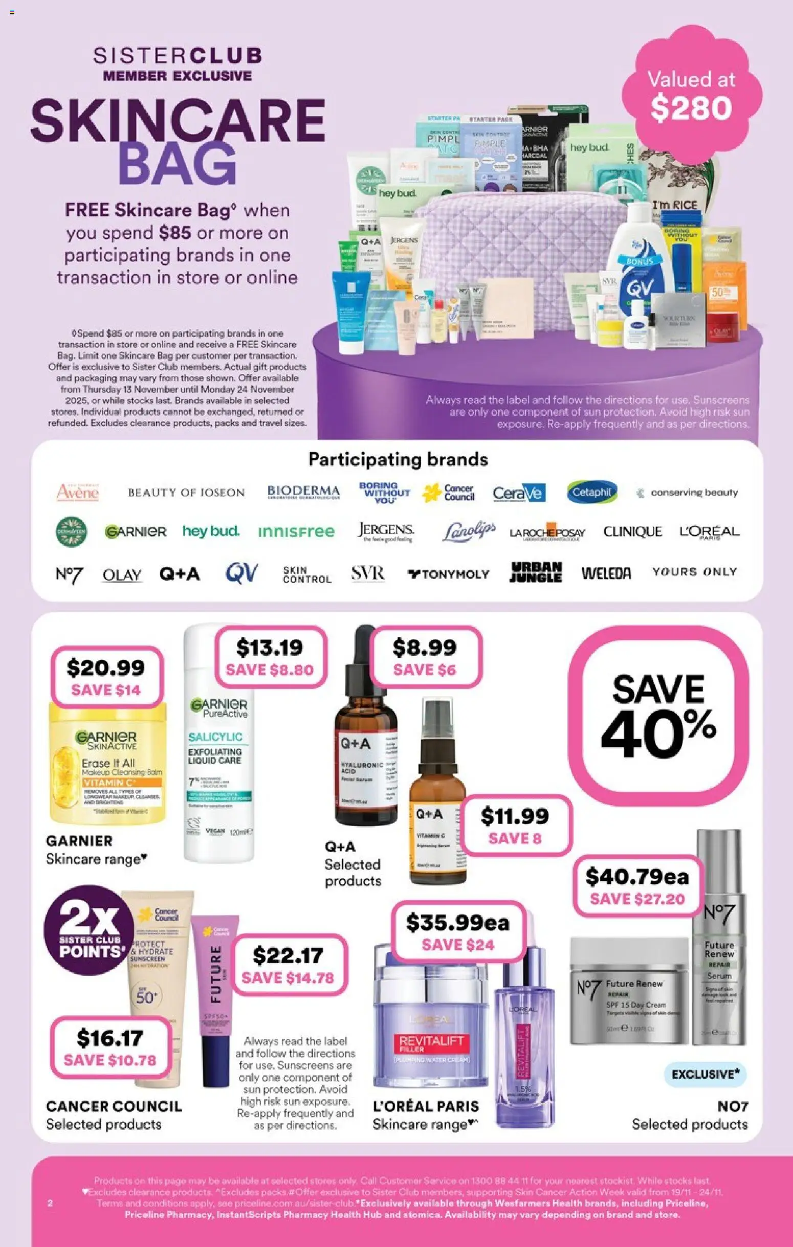 Priceline Pharmacy  Catalogue  - page 2- valid from 13/11/2025