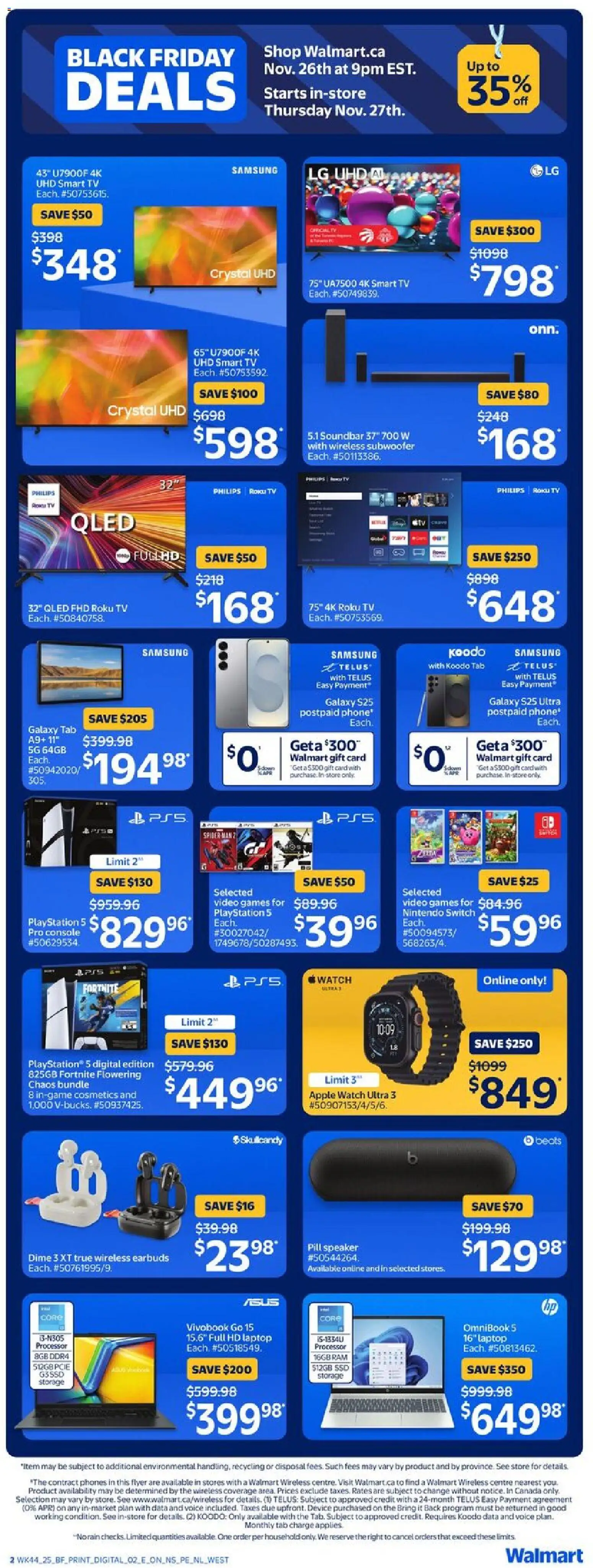 Walmart weekly flyer - page 16- valid from Nov 27, 2025
