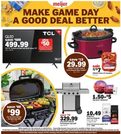Preview Meijer Make Game Day a Good Deal Better valid from 01/28/2026