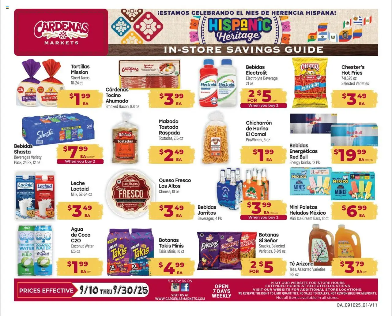 Cardenas Ad - page 1- valid from 09/10/2025