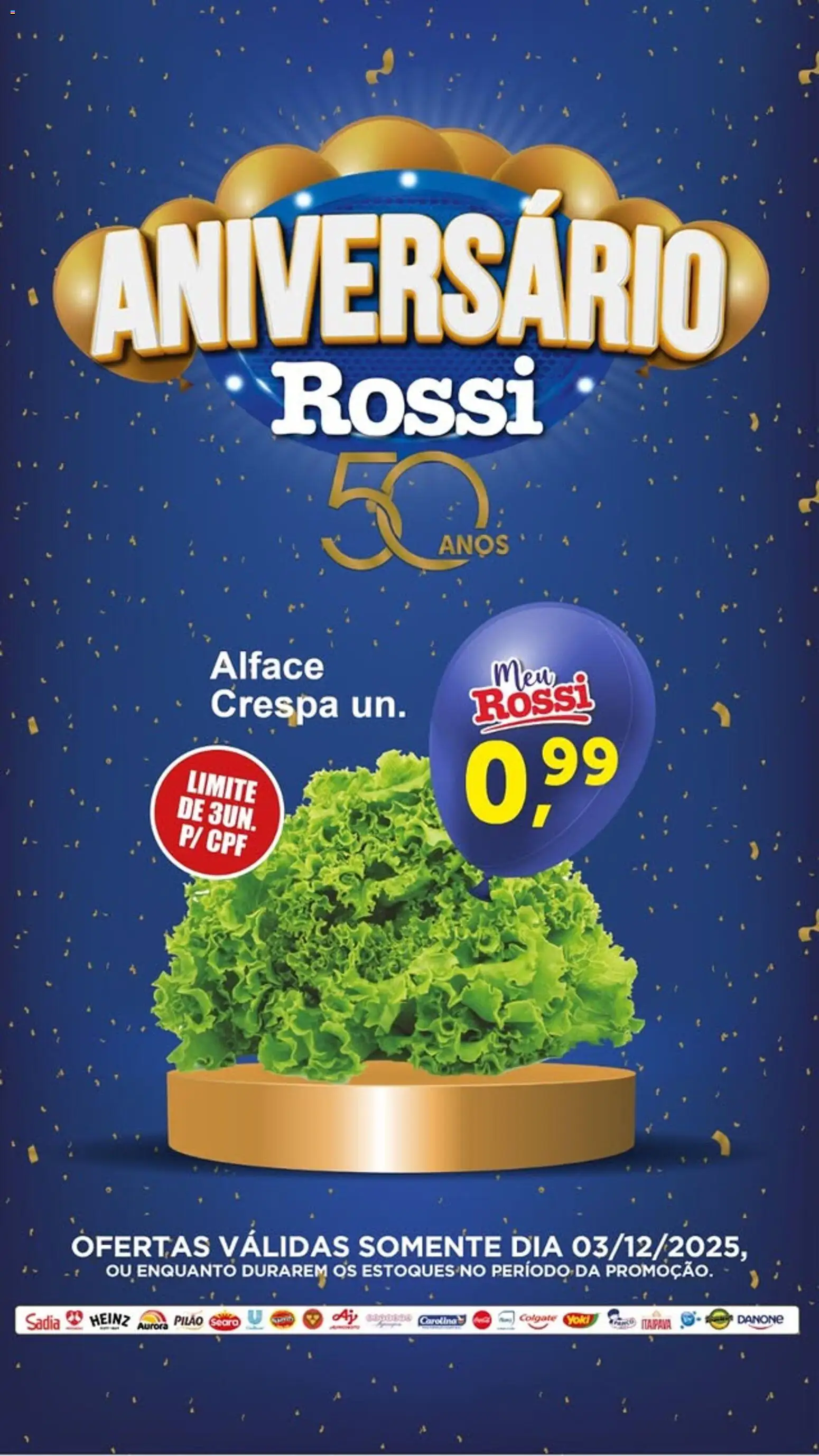 Rossi Supermercados - Ofertas do Dia - página 1- válido a partir de 03/12/2025
