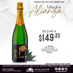 Bodegas Alianza catálogo Viñedos Alianza válido desde 09/02/2026
