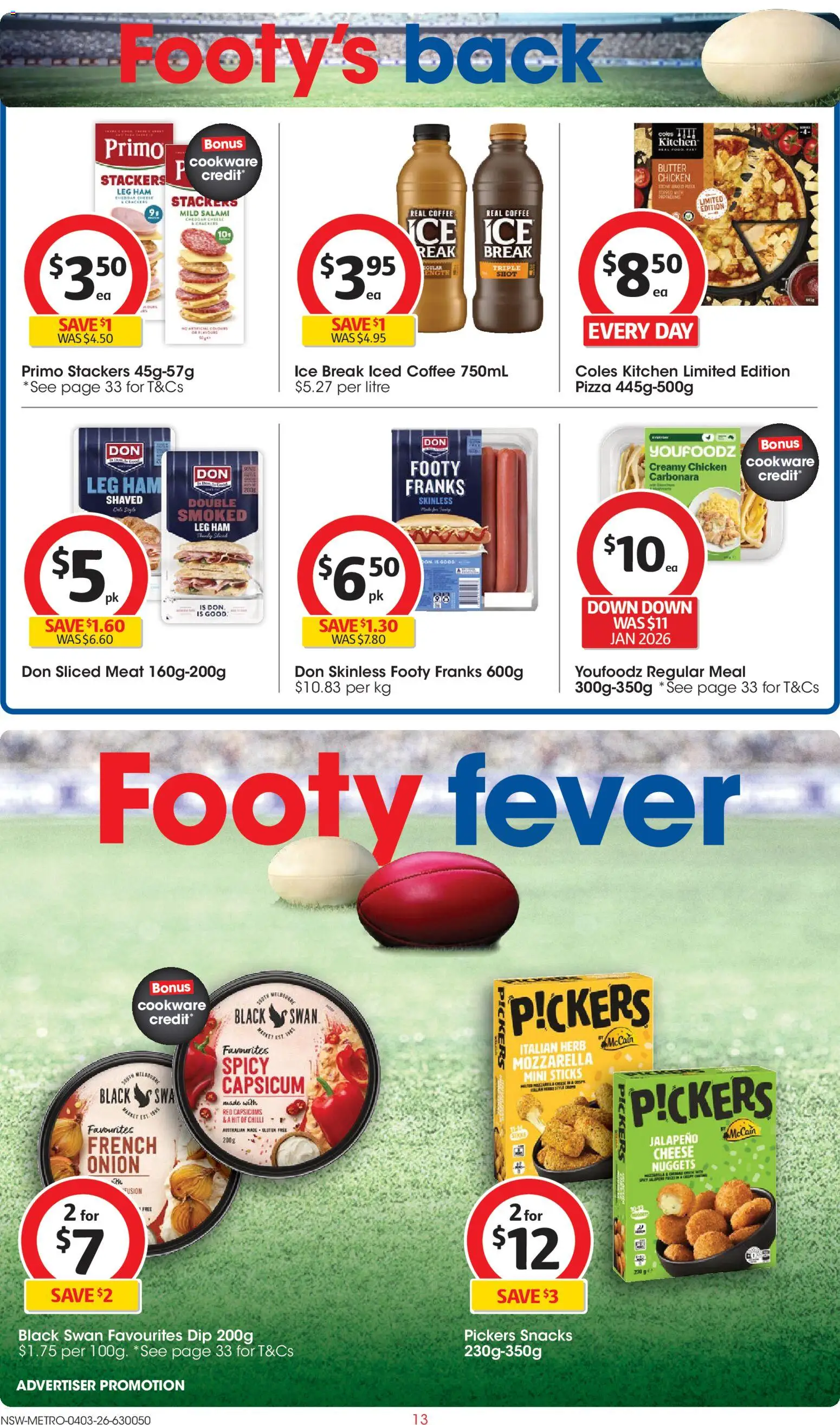 Coles catalogue  - page 13- valid from 04/03/2026