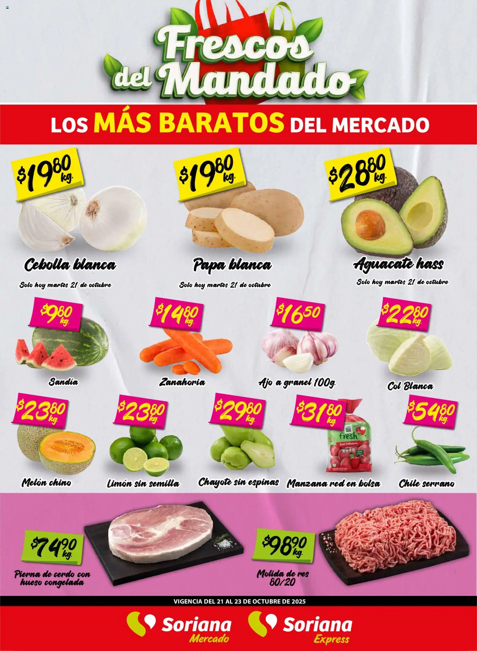 Soriana - Frescos del Mandado Mercado: BCS, Son y Sin - página 1- válido desde 21/10/2025