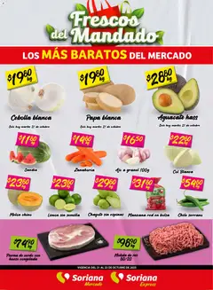 Soriana - Frescos del Mandado Mercado: Coah, Chih y Dur válido desde 21/10/2025