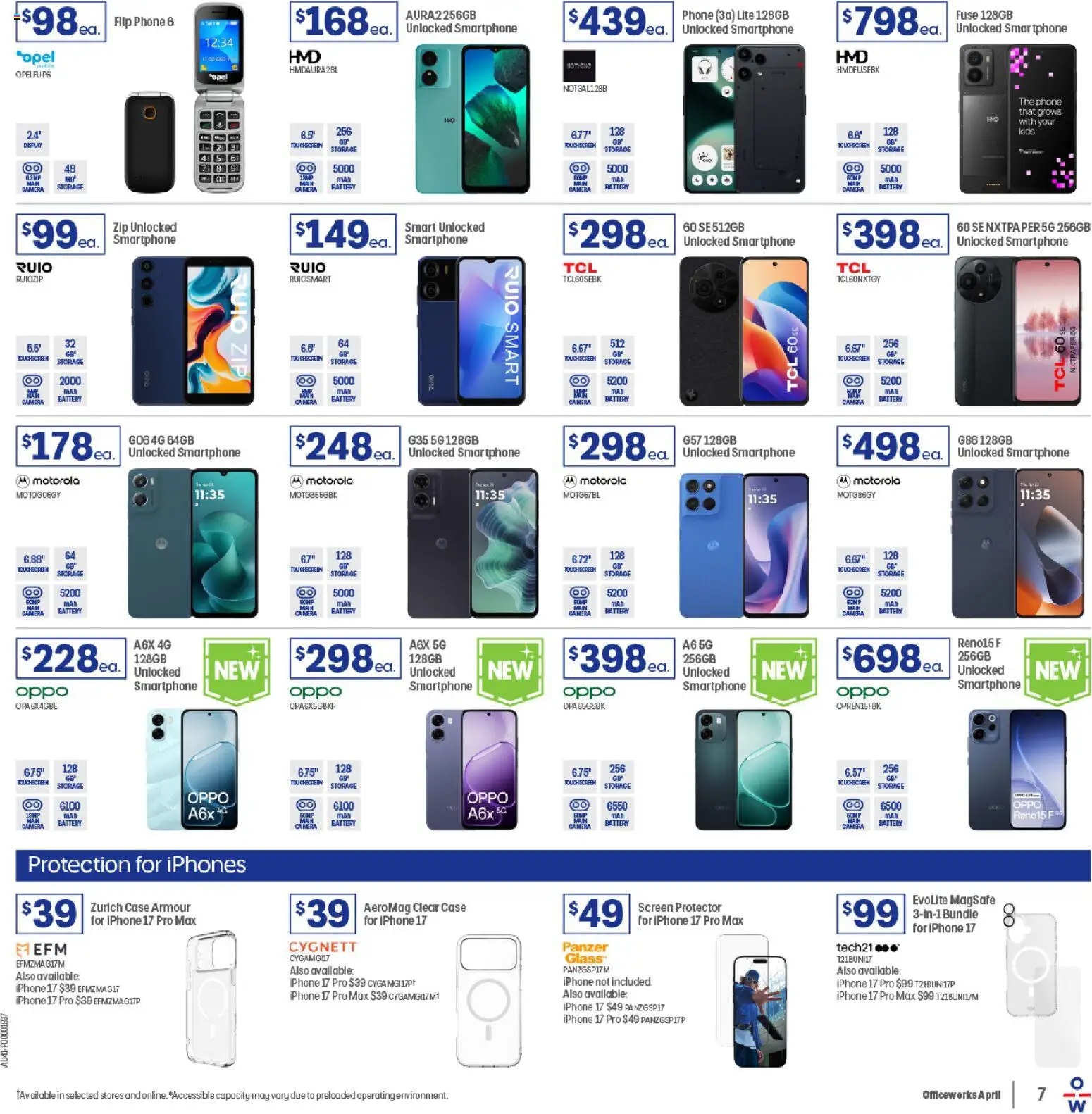 Officeworks catalogue  - page 7- valid from 31/03/2026