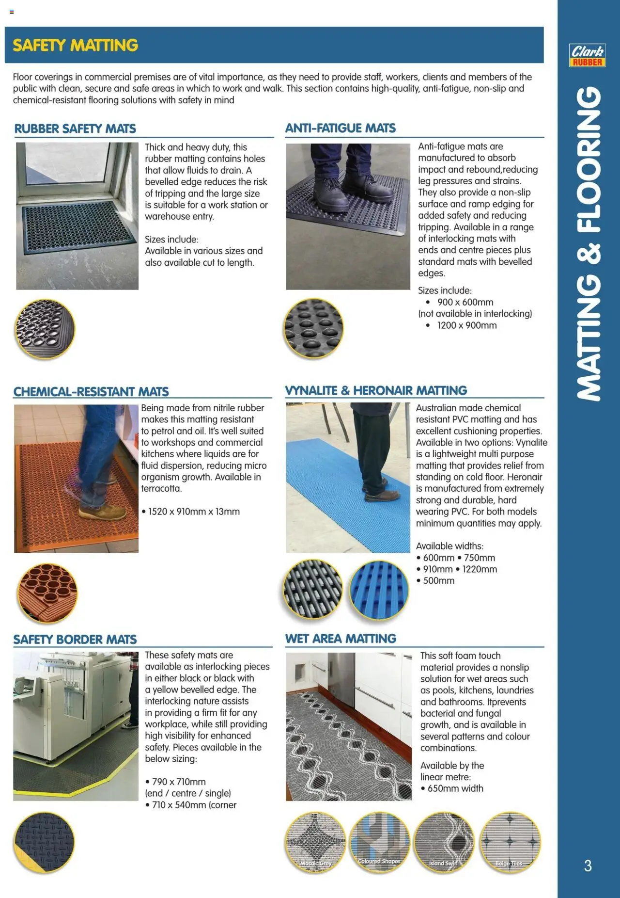 Clark Rubber  Commercial Product Guide - page 3- valid from 07/06/2023
