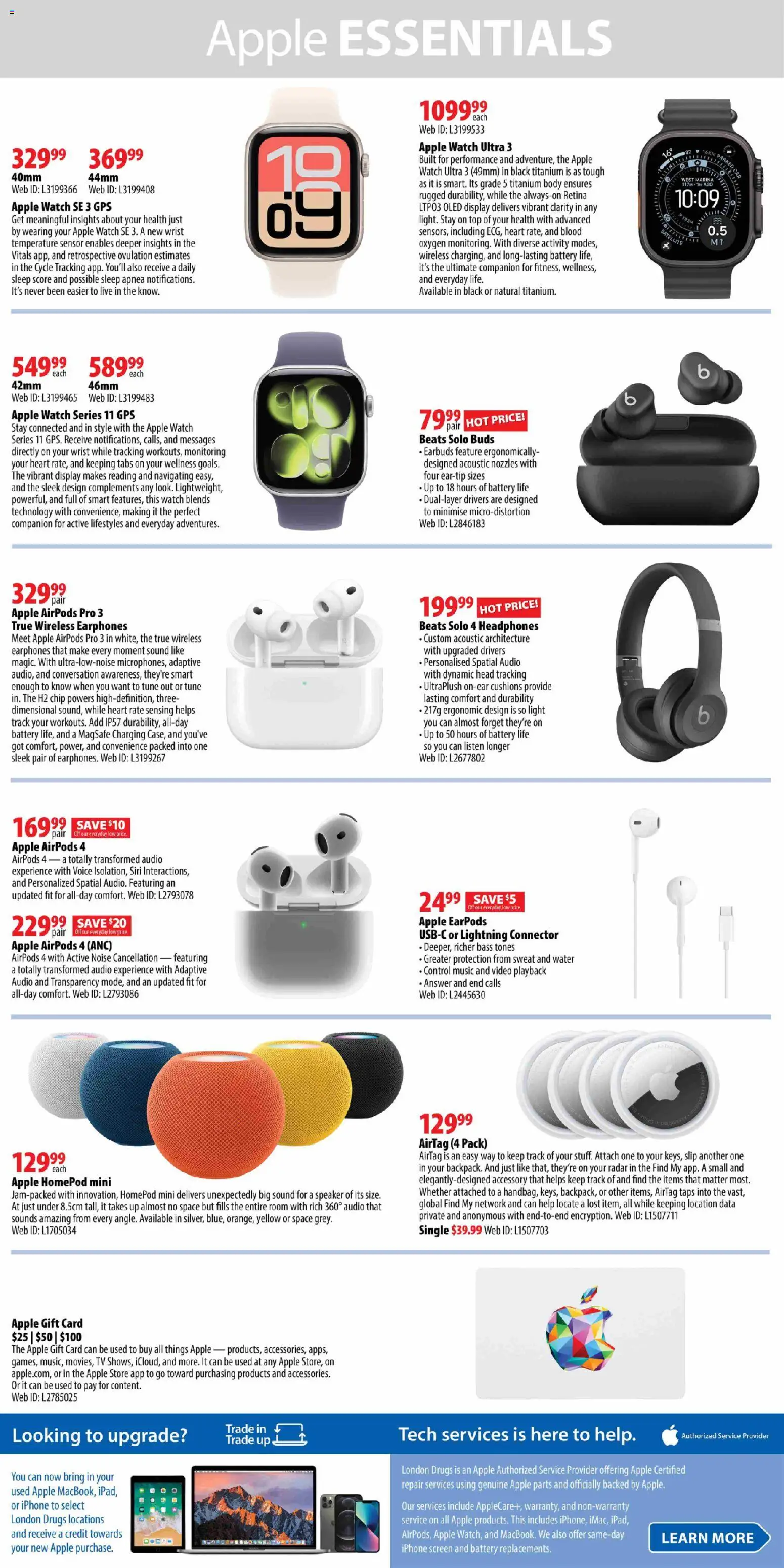London Drugs - Apple Special Insert - page 2- valid from Nov 14, 2025