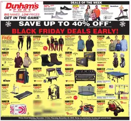 Preview Dunham's Sports Black Friday valid from 11/15/2025