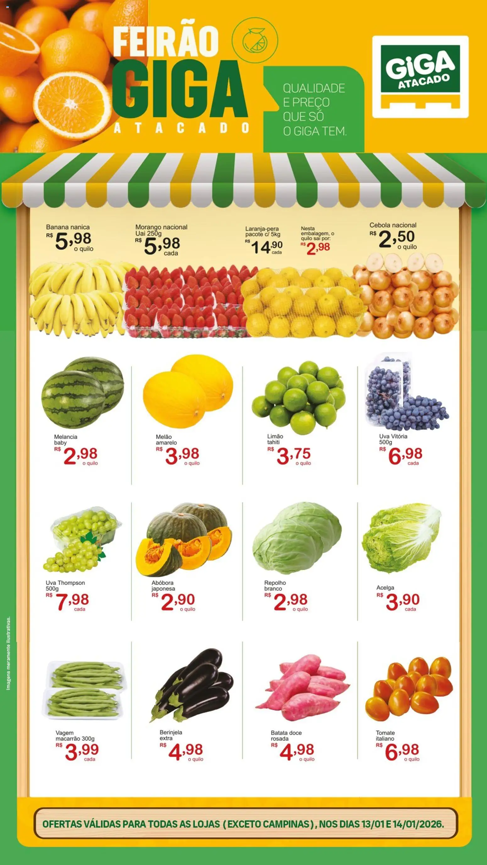 GIGA Atacado - Ofertas Feirão - página 1- válido a partir de 13/01/2026
