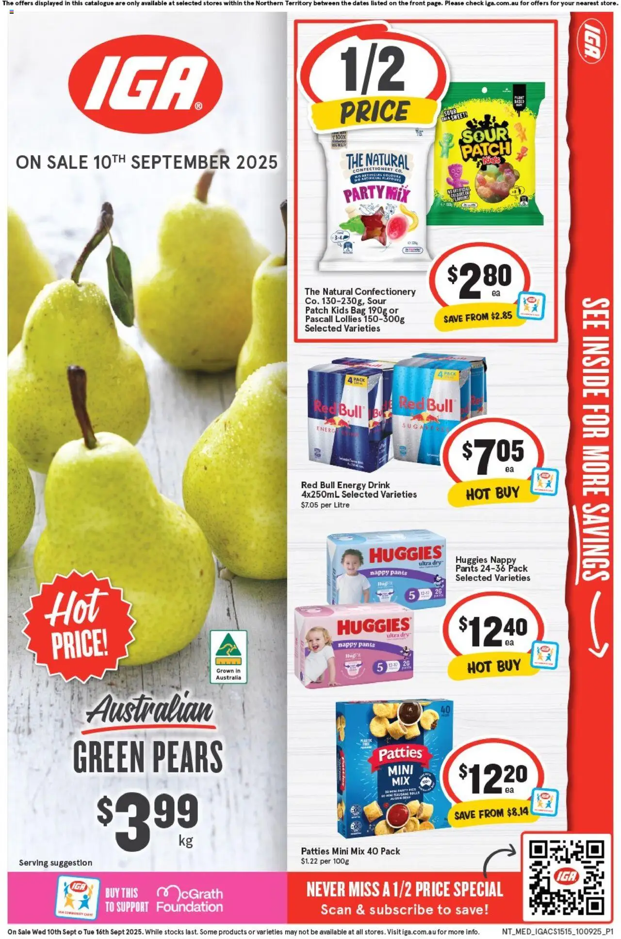 IGA Catalogue NT - page 1- valid from 10/09/2025