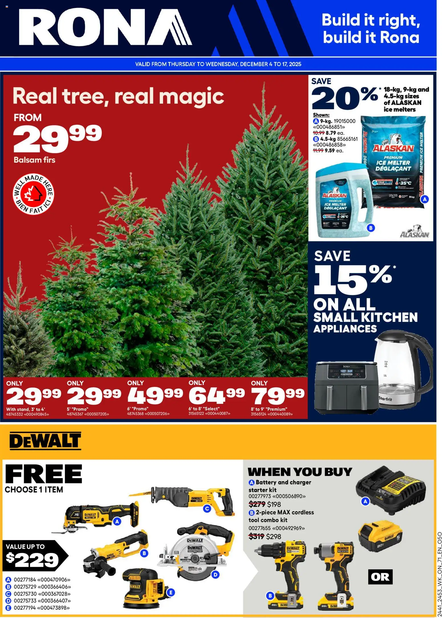 Rona weekly flyer - page 1- valid from Dec 4, 2025
