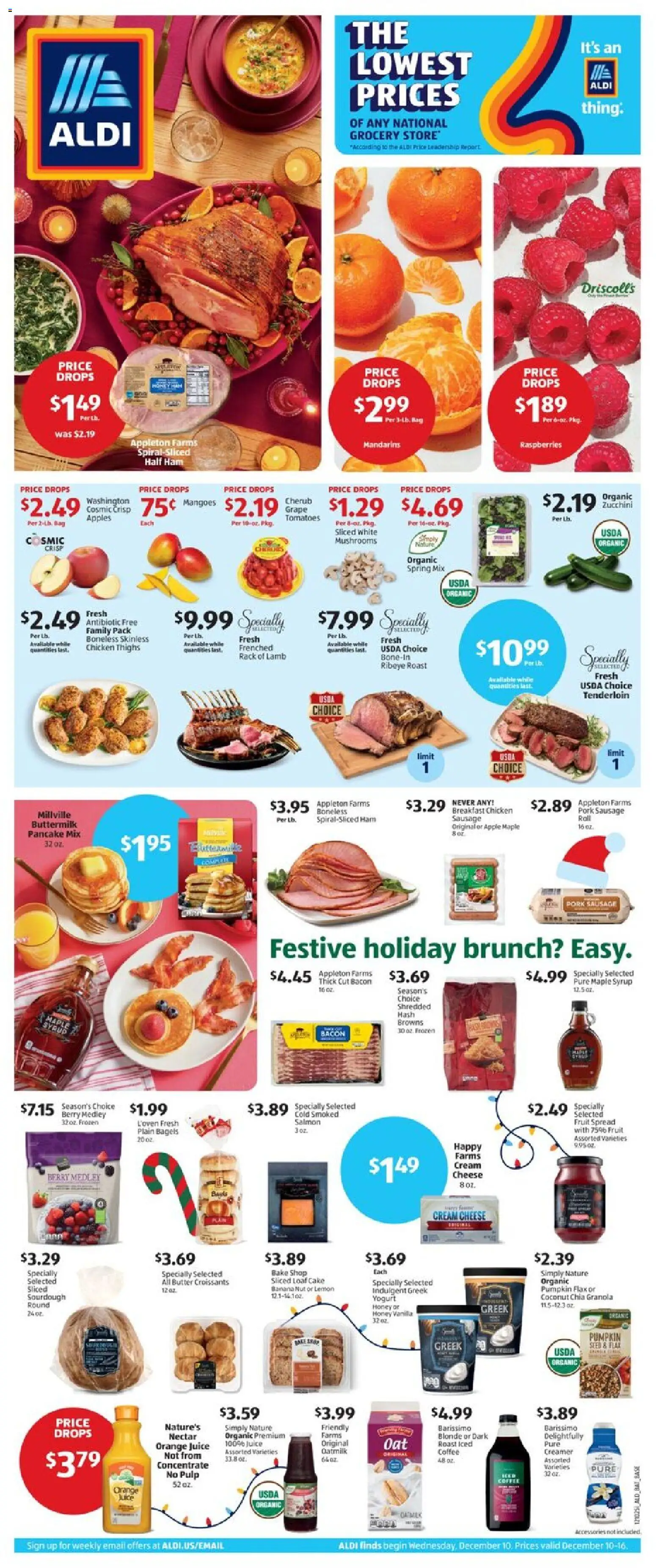 Aldi Weekly Ad - page 1- valid from 12/10/2025