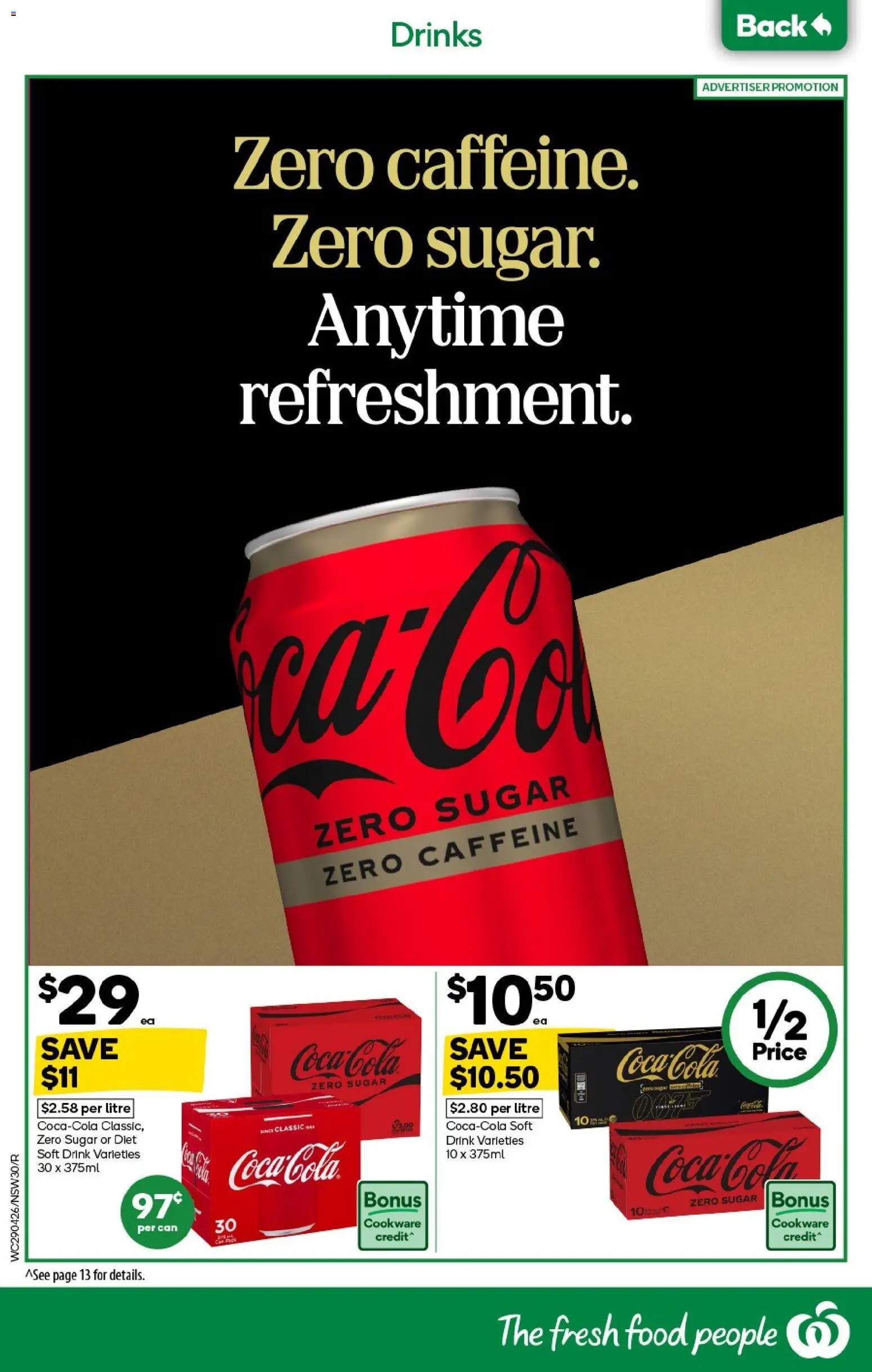 Woolworths catalogue  - page 30- valid from 29/04/2026