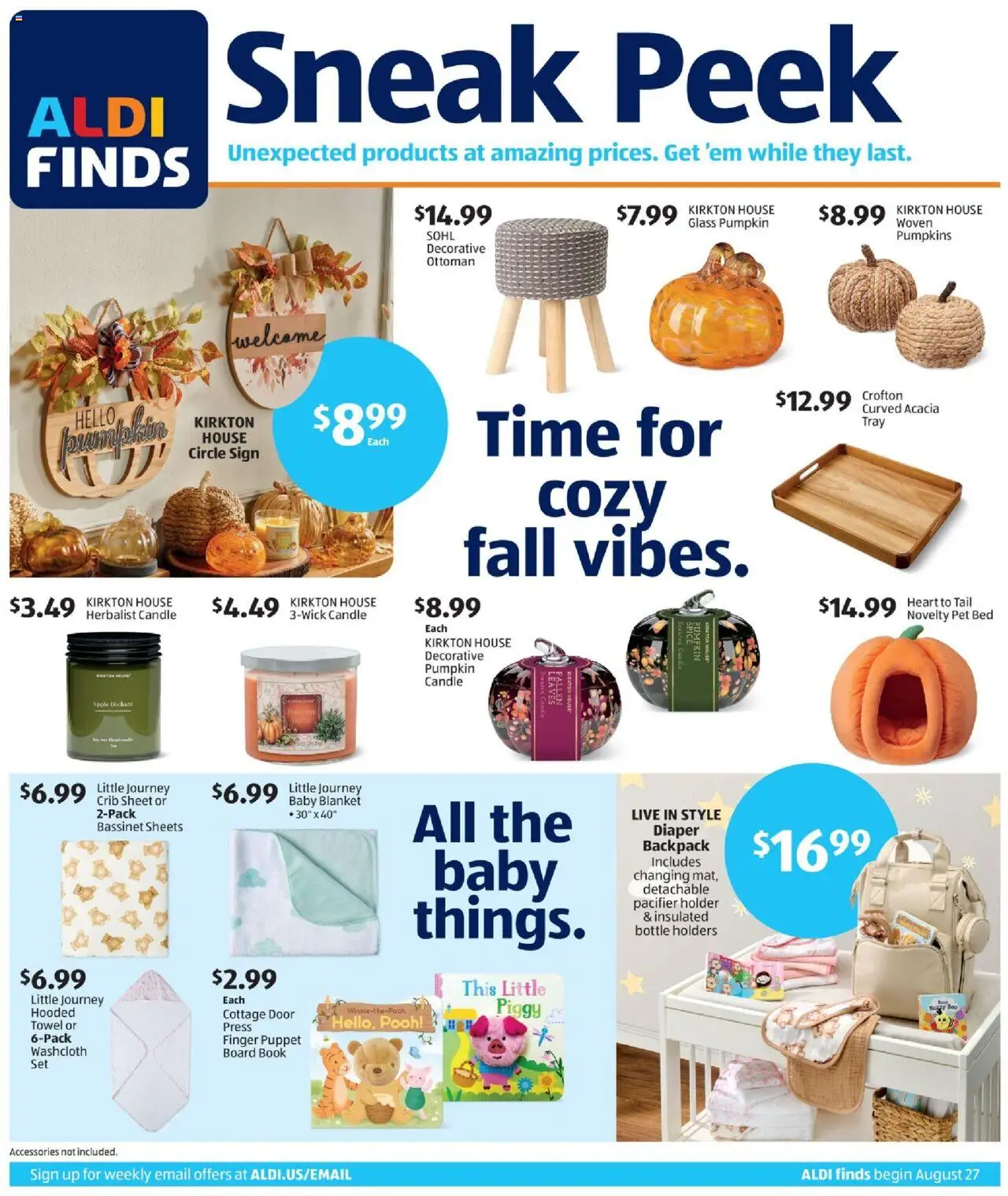 Aldi In Store Ad - page 1- valid from 08/27/2025