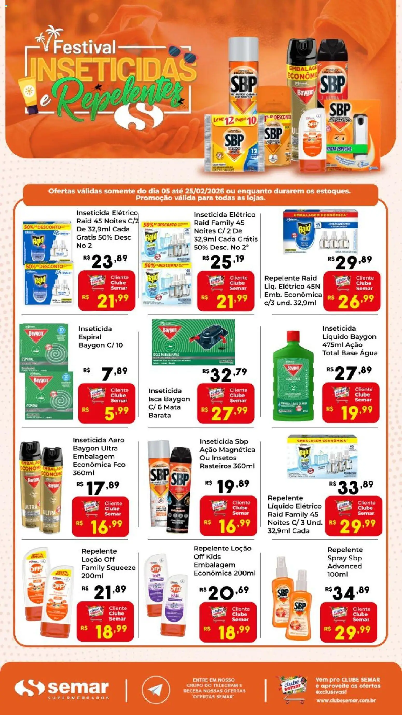 Semar Supermercado - Ofertas Isenticidas  - página 1- válido a partir de 05/02/2026
