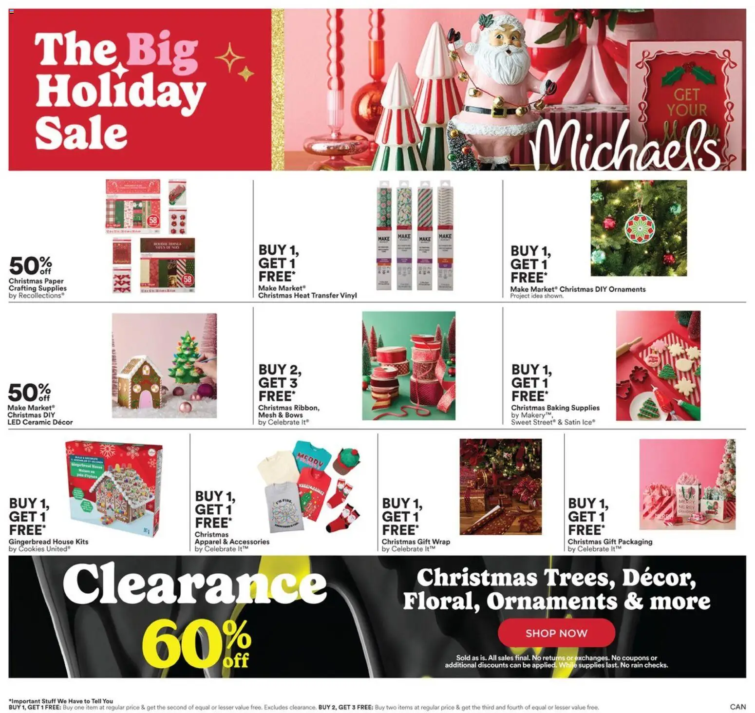 Michaels Weekly Ad - page 1- valid from 12/05/2025
