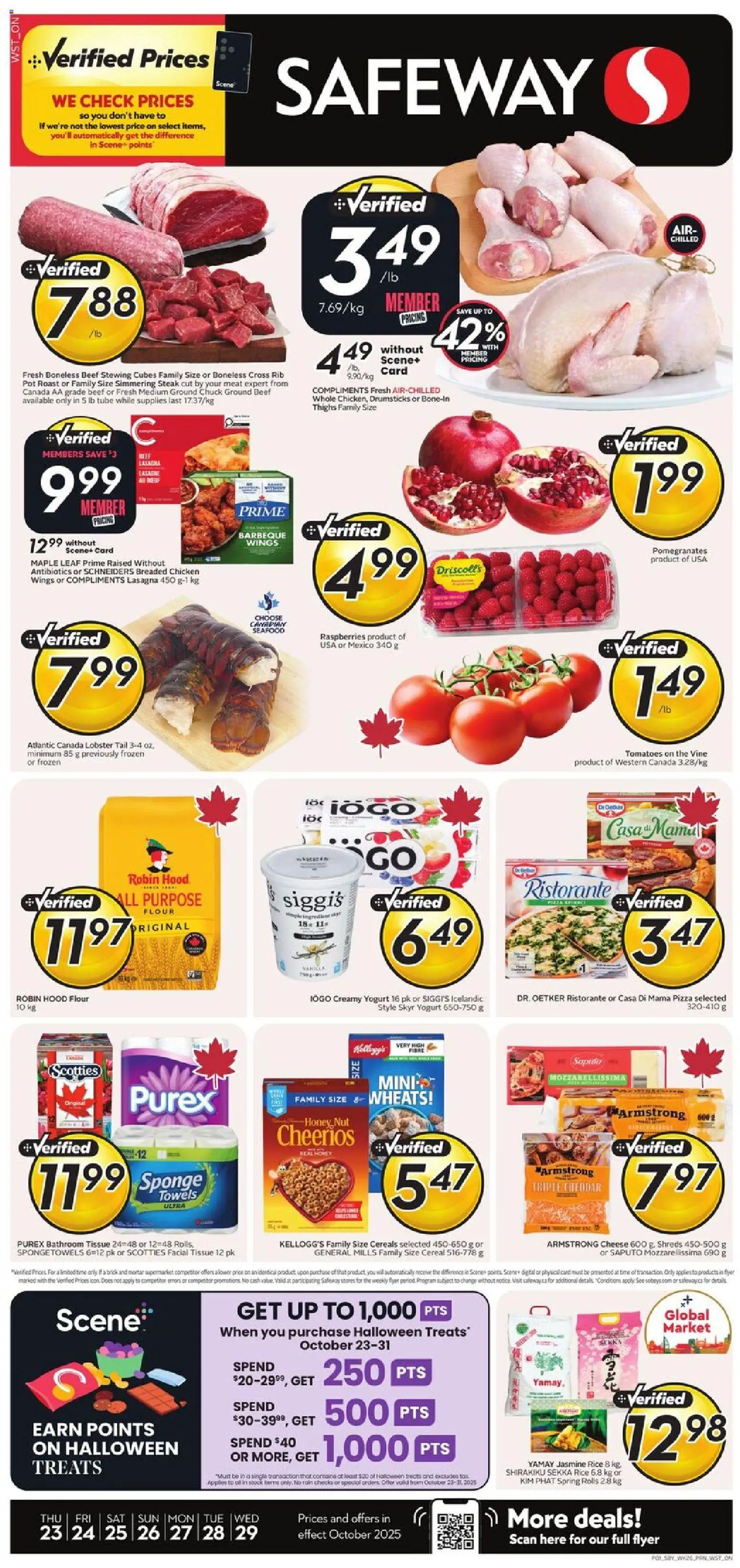 Safeway weekly flyer / circulaire - page 1- valid from Oct 23, 2025