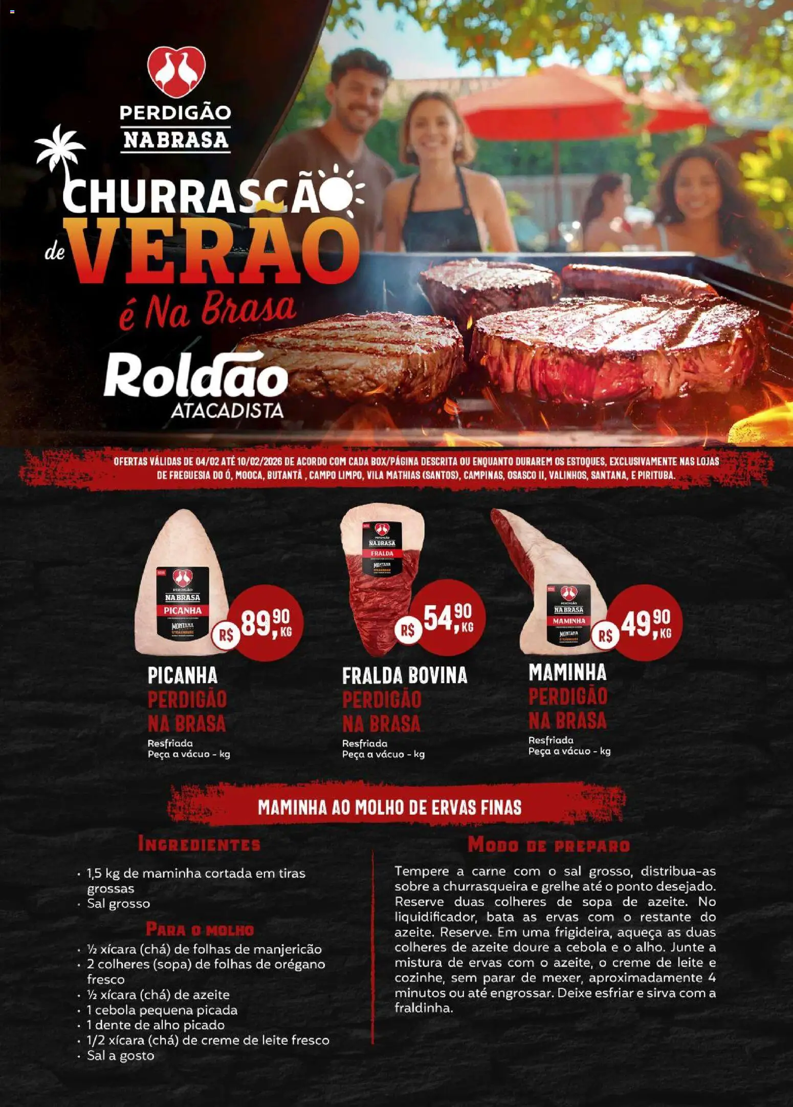 Roldão - Ofertas Churrascão de Verão É Na Brasa - página 1- válido a partir de 04/02/2026
