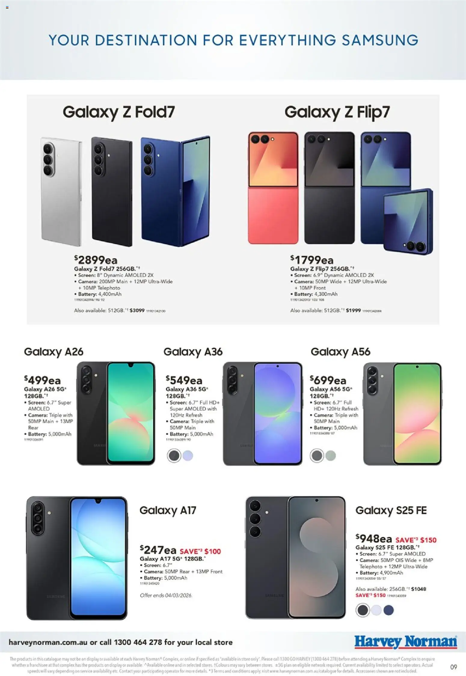 Harvey Norman Samsung Pre-Order - page 9- valid from 26/02/2026