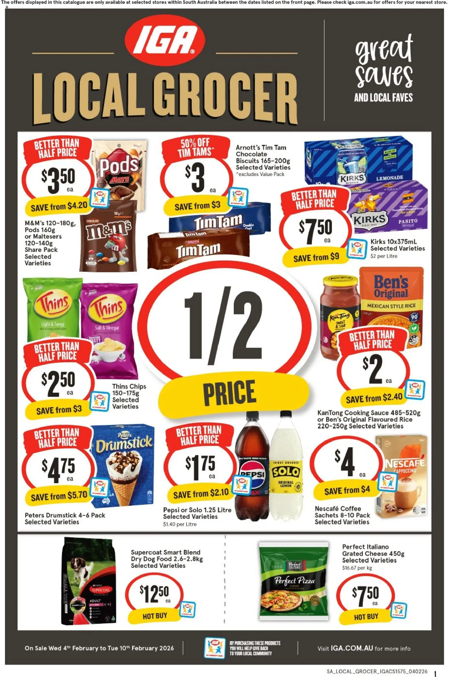 IGA Local Grocer SA - page 1- valid from 04/02/2026