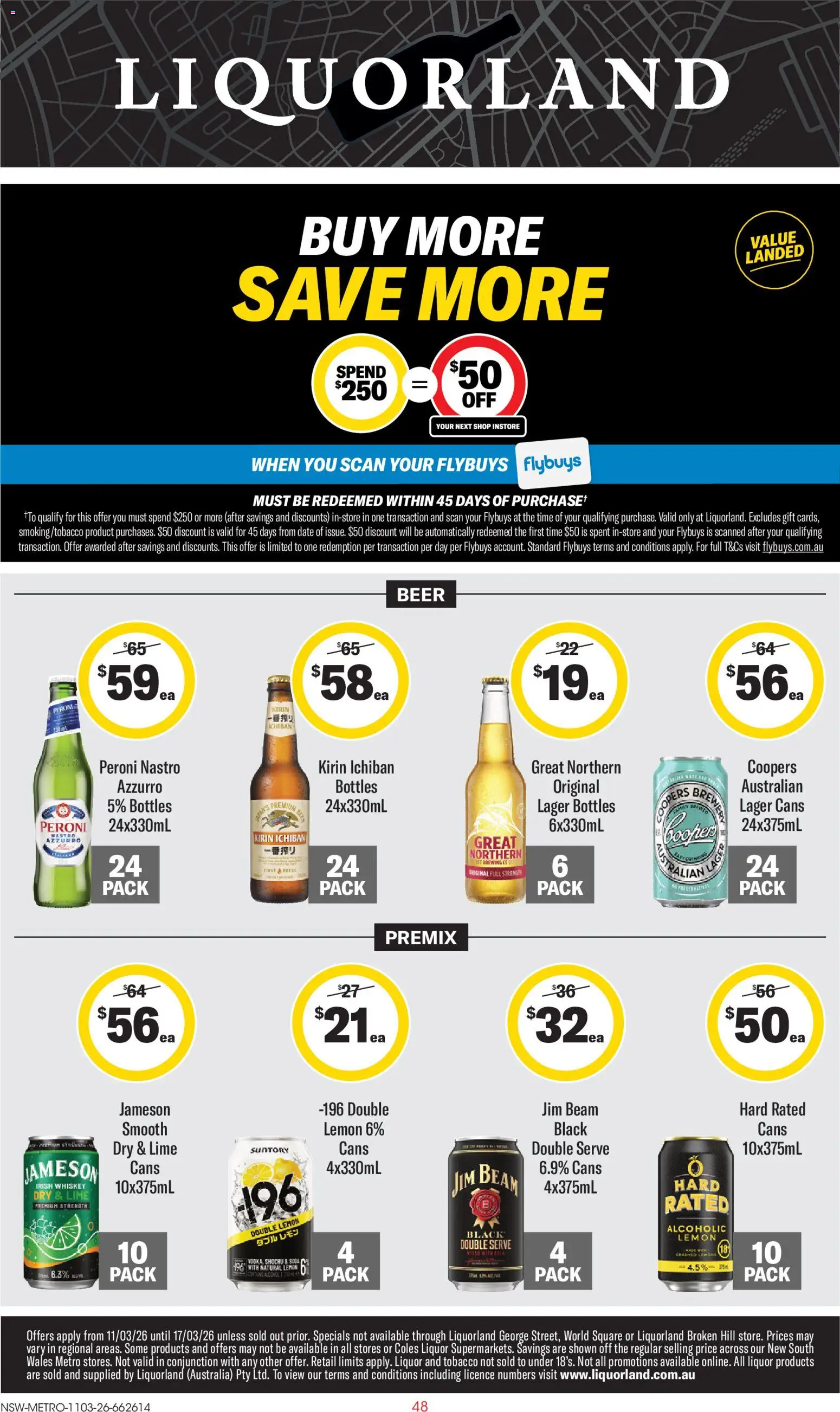 Coles catalogue  - page 48- valid from 11/03/2026