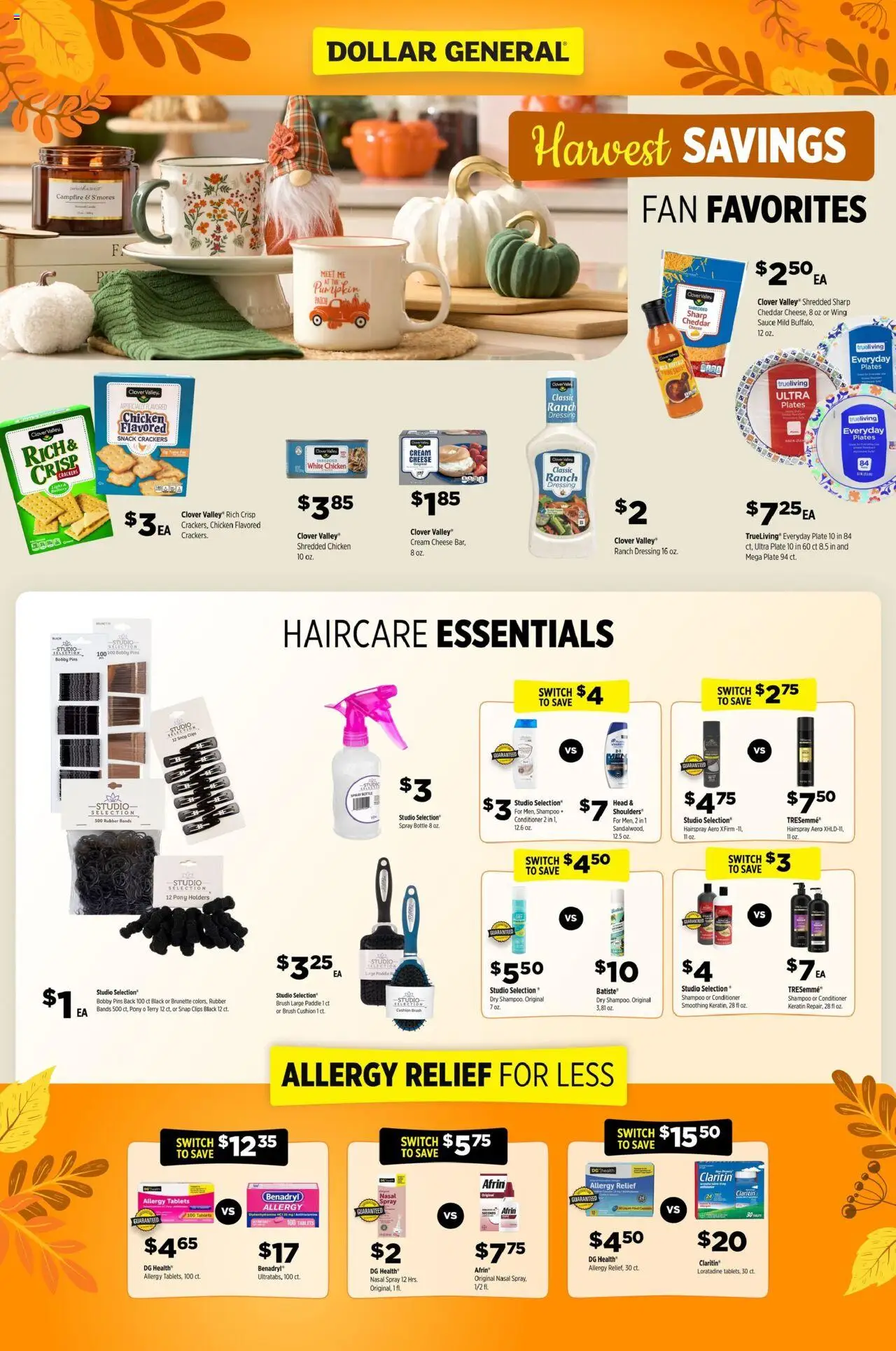 Dollar General Ad - page 1- valid from 08/31/2025