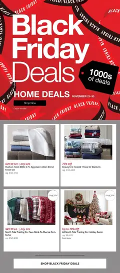 Preview JCPenney Black Friday Home Deals valid from 11/21/2025