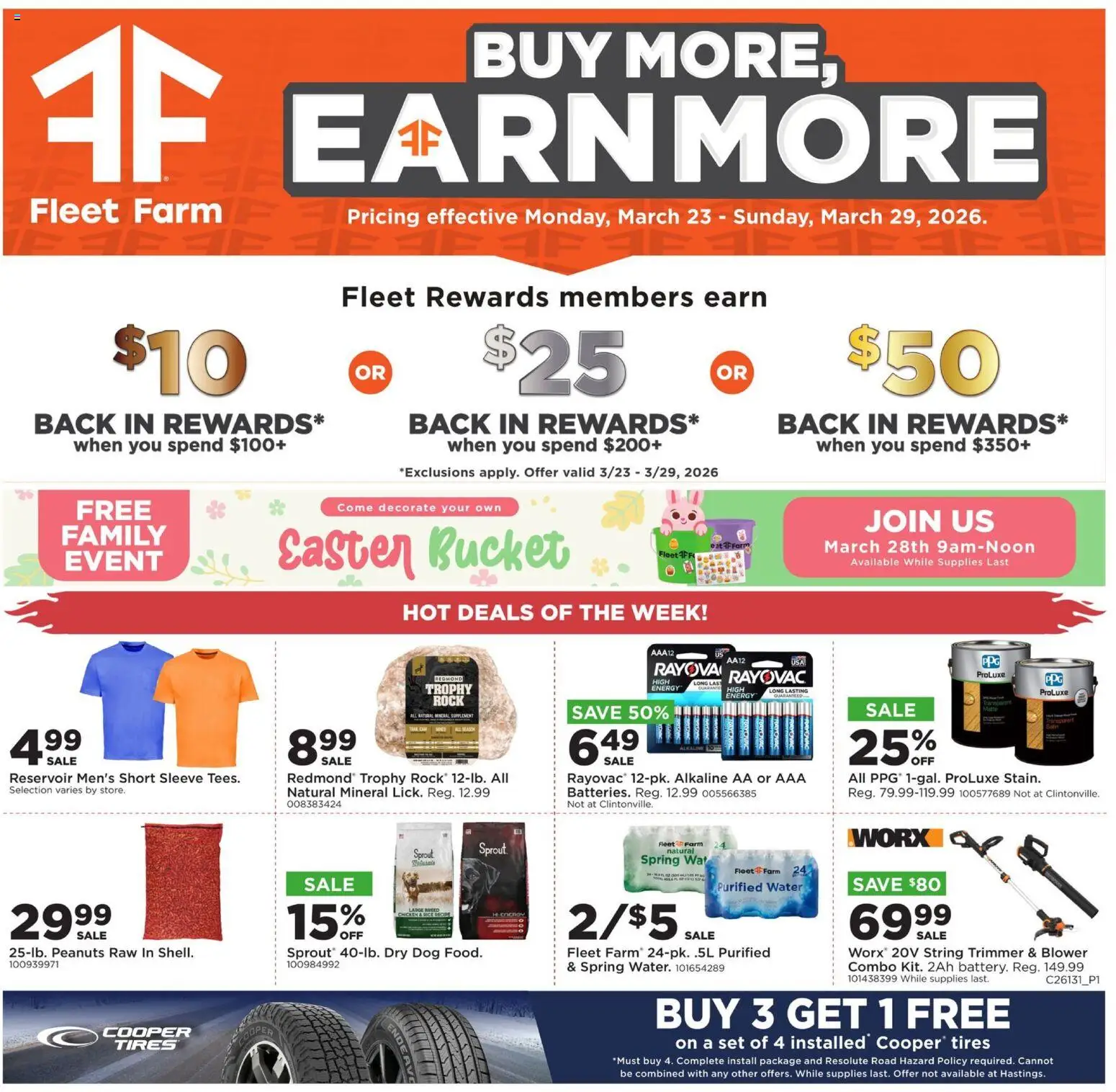 Mills Fleet Farm Weekly Ad - page 1- valid from 03/23/2026