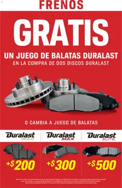 AutoZone catálogo válido desde 04/01/2026