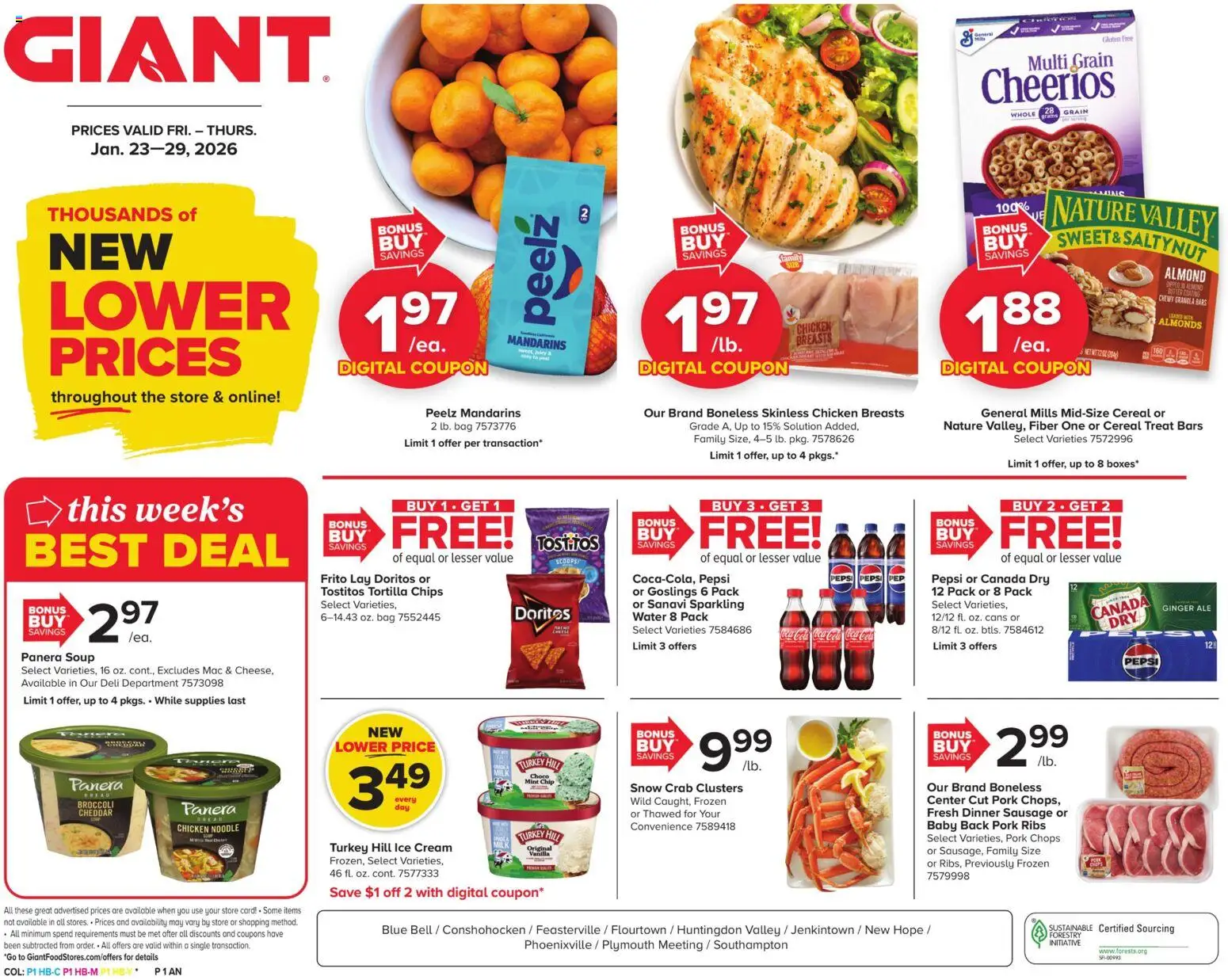 Giant Weekly Ad - page 1- valid from 01/23/2026