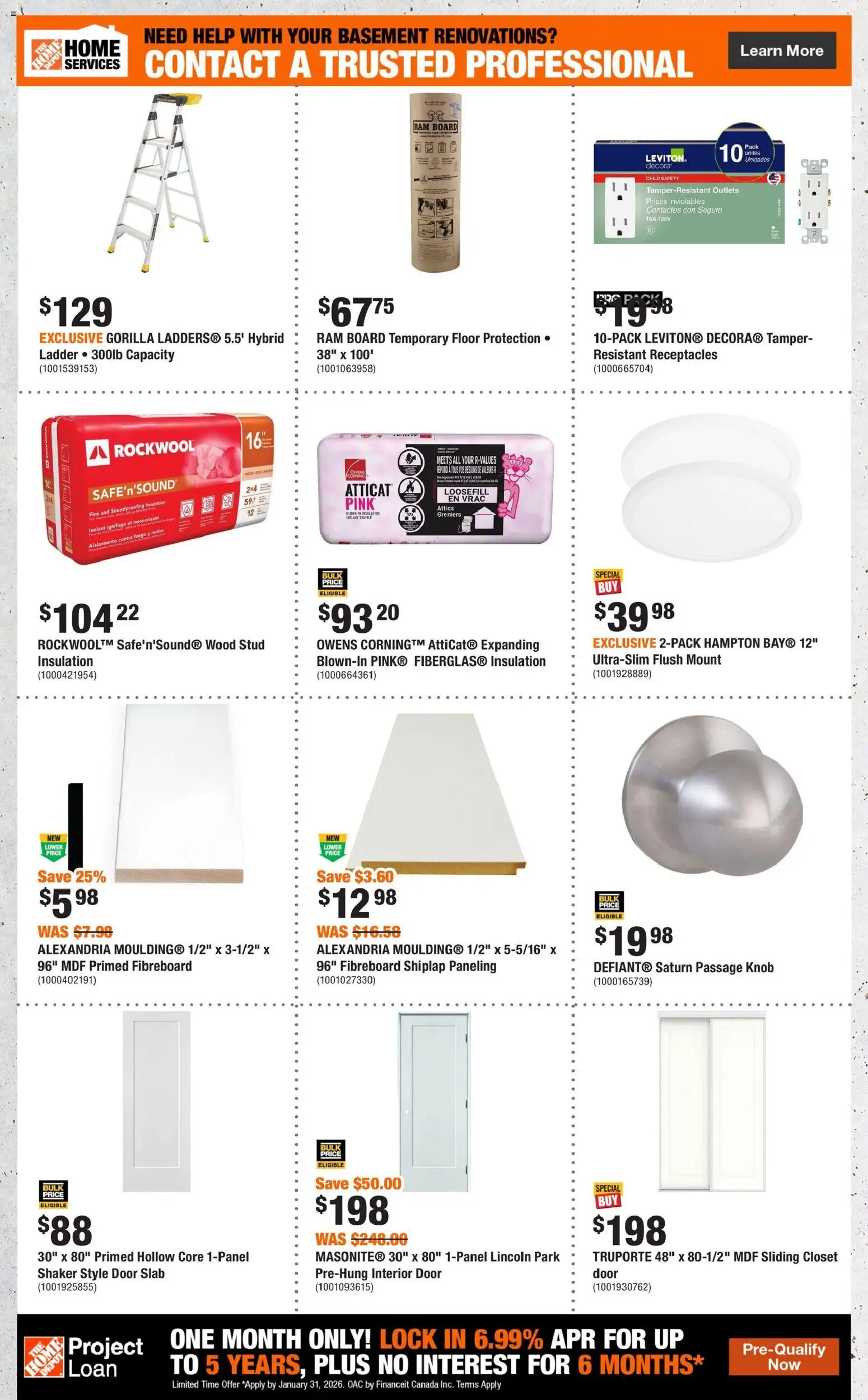 Home Depot weekly flyer / circulaire - page 7- valid from Jan 1, 2026