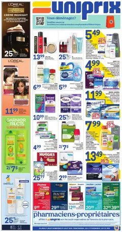Preview Uniprix weekly flyer / circulaire valid from Jul 17, 2025