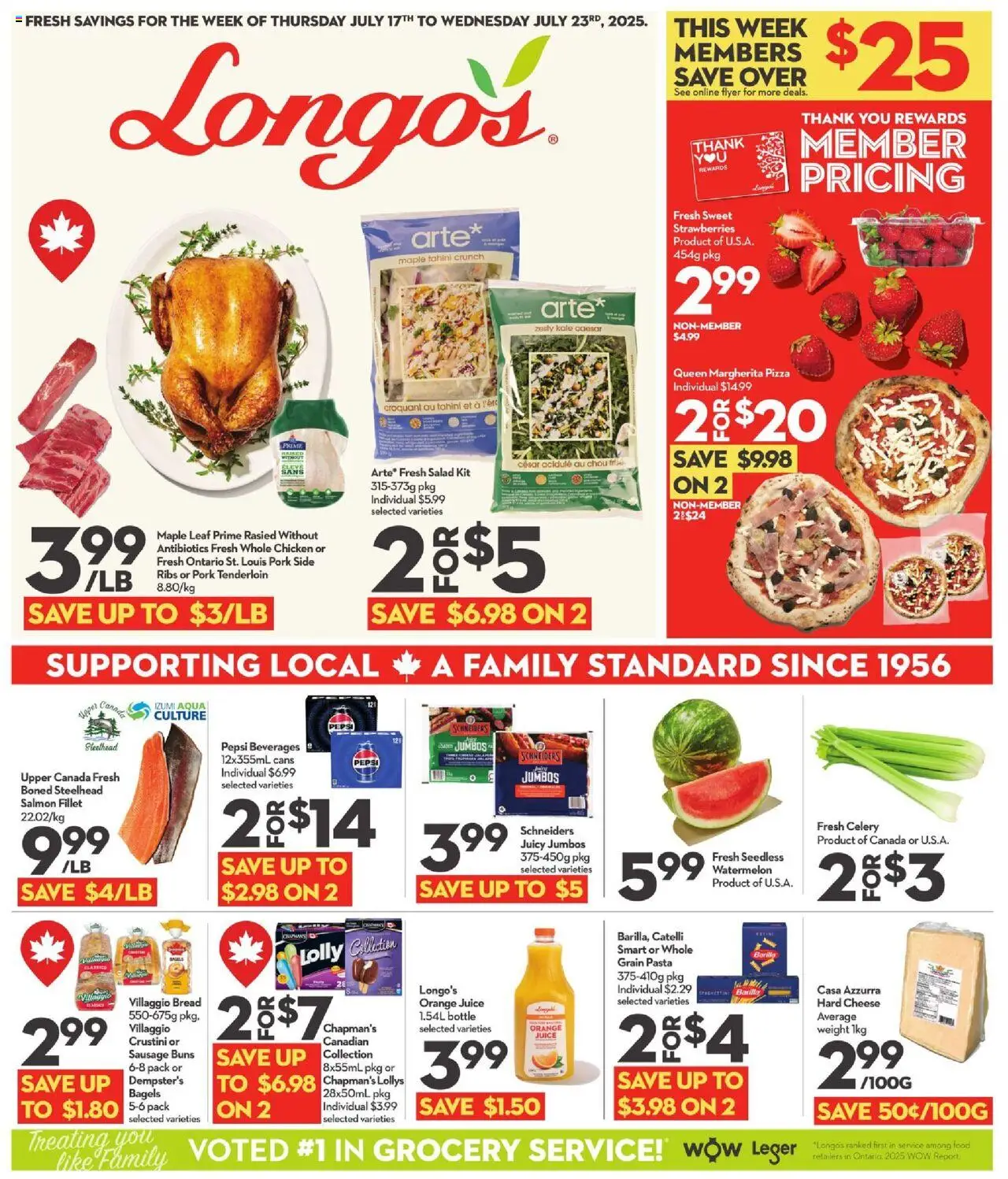 Longo's weekly flyer / circulaire - page 1- valid from Jul 17, 2025