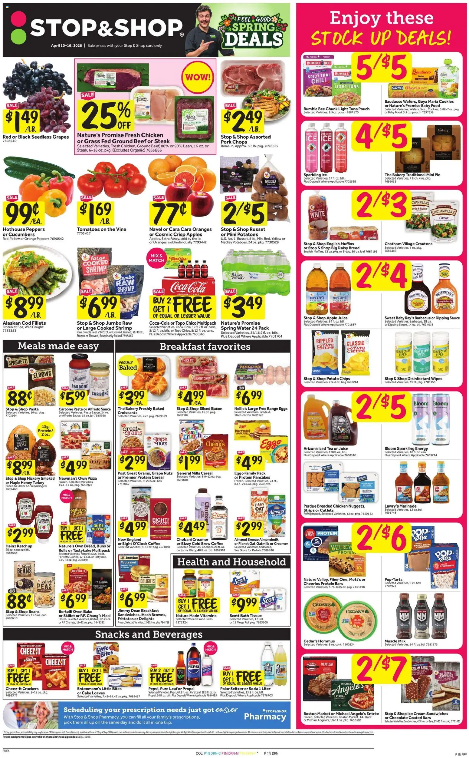 Stop & Shop Weekly Ad - page 1- valid from 04/10/2026