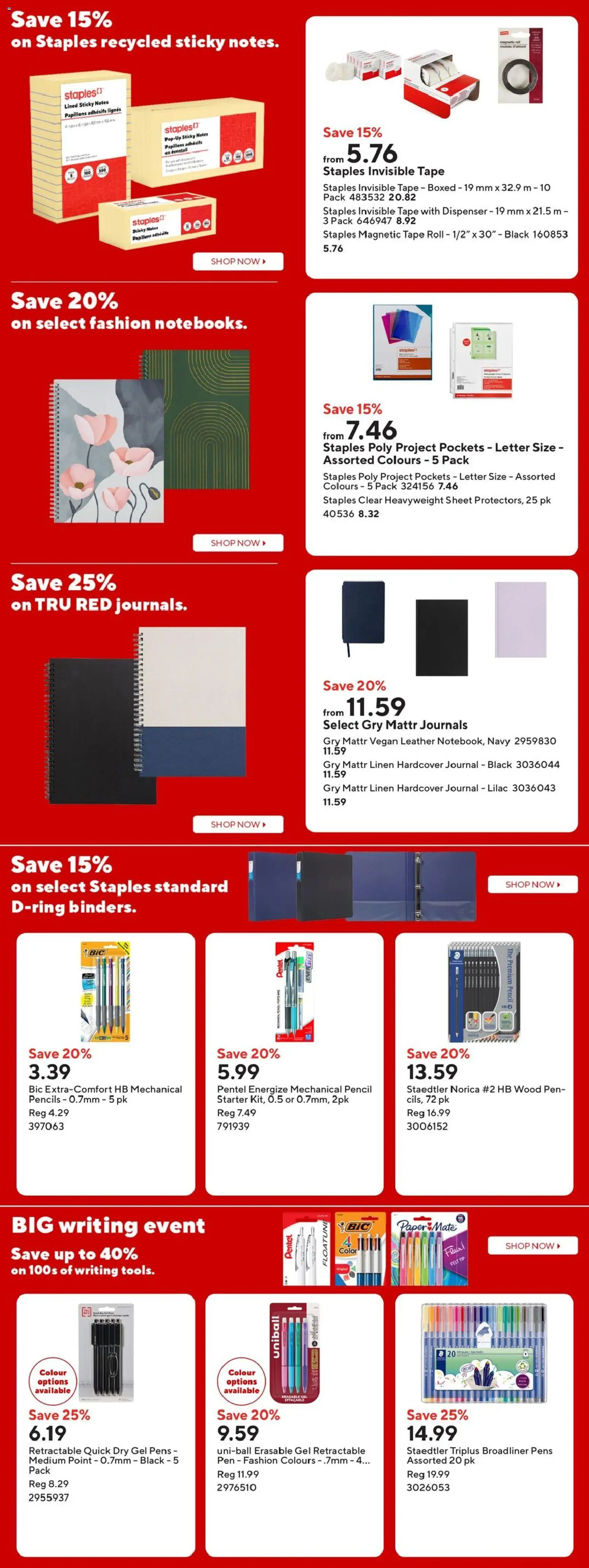 Staples weekly flyer / circulaire - page 6- valid from Apr 10, 2026