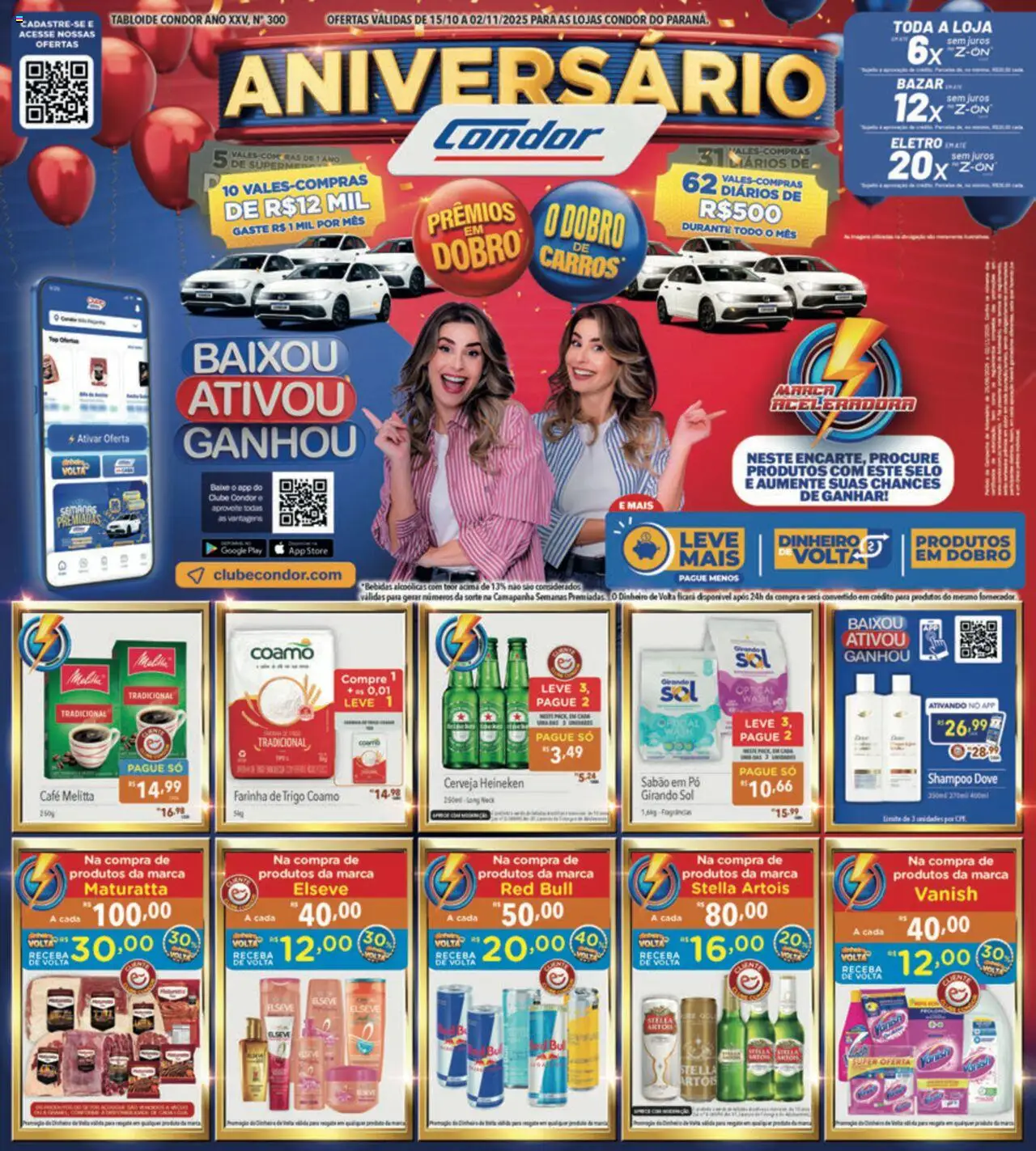 Supermercados Condor - Ofertas Aniversário - página 1- válido a partir de 15/10/2025
