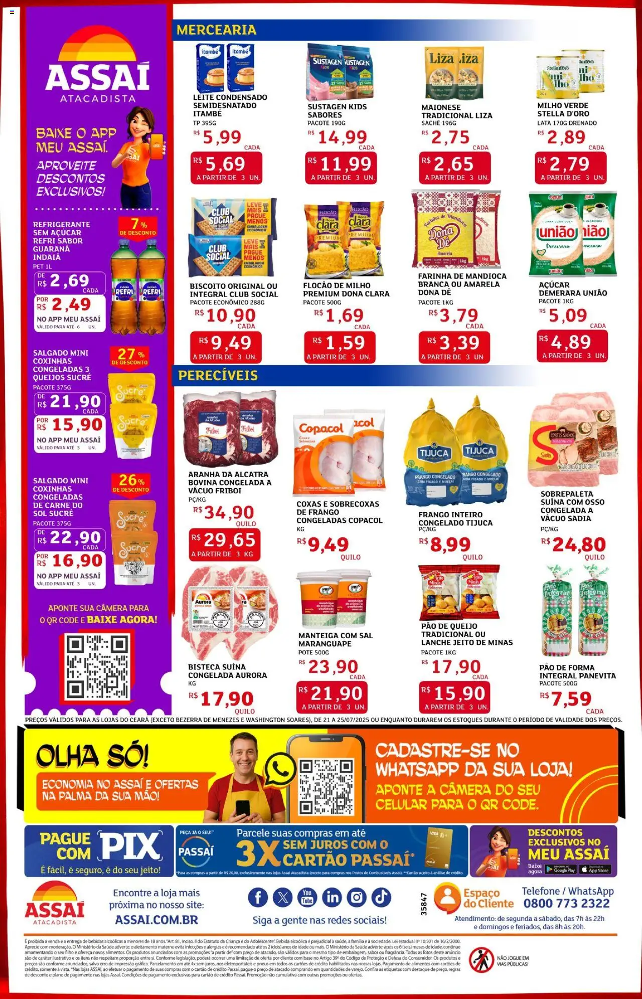 Encarte Assaí Atacadista - página 2- válido a partir de 21/07/2025
