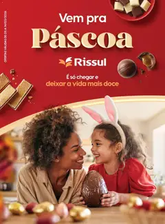 Pré-visualização Rissul ofertas Páscoa válida a partir de 06/03/2026